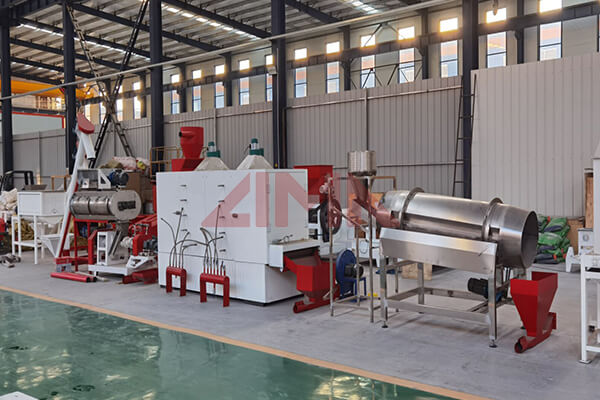 reduce the size of fish feedmill